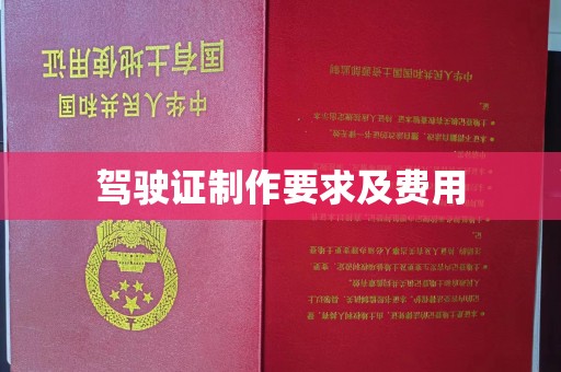 南充驾驶证制作要求及费用